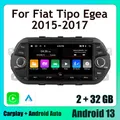 Schermo di visualizzazione HD da 7 pollici lettore multimediale multiplo per autoradio UI per Fiat Tipo Egea Dodge Neon 2015 2016 2017 2018 navigazione GPS,Autoradio 4-Core 2+32GB Lettore multimediale