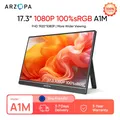 ARZOPA Monitor portatile da 17,3 pollici 1080P HDR IPS Altoparlanti con cavalletto per PC Mac Telefono Xbox Switch PS HDMI USB Schermo esterno per laptop