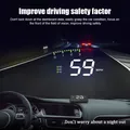 A900 Computer di bordo Tachimetro per auto Proiettore per parabrezza da 3,5 pollici OBD2 Head up Meter RPM Temperatura dell'acqua Display Carplay