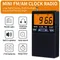 Mini ricevitore radio AM/FM portatile multibanda Radio dual band Radio stereo Orologio Sveglia