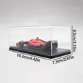 Vetrina in acrilico Scatola di plastica Scatola di immagazzinaggio a cubo Trasparente Piccola vetrina antipolvere per oggetti da collezione, bambole, modello di auto