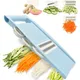 5 in1 Affettatrice per frutta e verdura Manuale multifunzionale Grattugia per alimenti Taglierina per patate Chopper per uso domestico Cucina Veggie Dicer Gadget