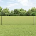 Set di Recinzione da Giardino Set di 2 Grigio Rete in acciaio Vidaxl