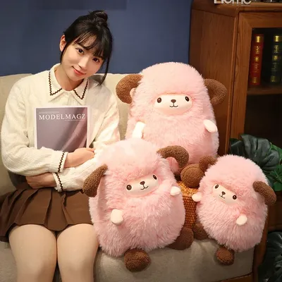 30/40/50CM Children's sweet white Pink sheep plush toy soft plush toys cute animal gift birthdays