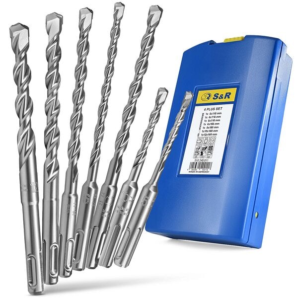 S&K Label Hammerbohrer-Set 7-teilig grau Image