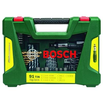 BOSCH Bohrer- und Bit-Set V-Line Box 91-teilig braun