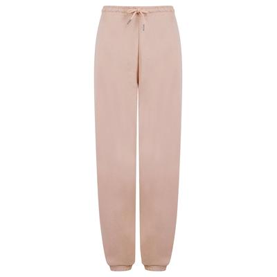 Sweatpants Bebo High Waisted Brushback Fleece Cuffed Joggers in Pink - Amara Reya / 14 - Tokyo Laundry