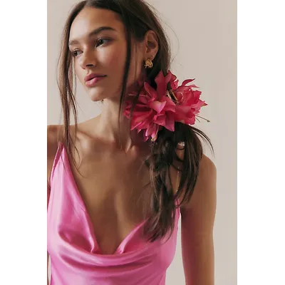 Khloris Floral Claw Clip at Free People in Pink/Rose