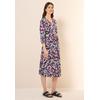 Blusenkleid CECIL, Damen, Gr. XS (36), US-Größen, weiß (vanilleweiß), Web, 100% Baumwolle, bedruckt, casual, normal knielang, V-Ausschnitt, 3/4-Ärmel Bündchen, Kleider, knielang