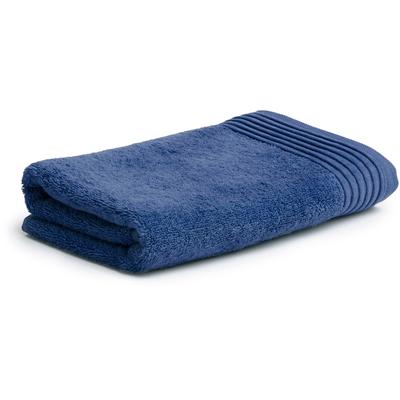 Handtuch MÖVE "Loft", blau (china blau), B:50cm L:100cm, Walkfrottee, Obermaterial: 100% Baumwolle, Handtücher (Packung), mit breiter Bordüre Image