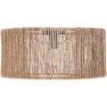 Beliani - Lampe Suspendue au Plafond Style Boho Base en Fer Abat-jour en Jute Naturel Sewa