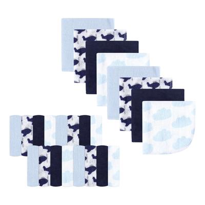 Luvable Friends Baby Boys Super Soft Bundle Washcloths, Airplane, One Size - Airplane - One Size
