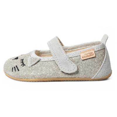 Living Kitzbühel - Kid's Schlafendes Kätzchen Ballerina - Hüttenschuhe 28 | EU 28 grau Image