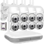 Housecurity - kit de vidéosurveillance sans fil ptz ip 4 caméras 5 mpx wifi remote 2 tb