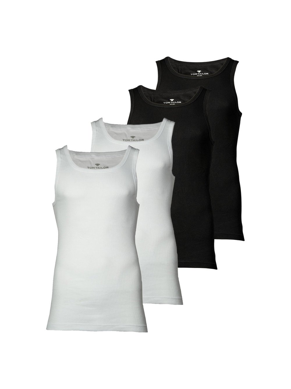 Tom Tailor Unterhemd 4er Pack Herren mehrfarbig, M Image