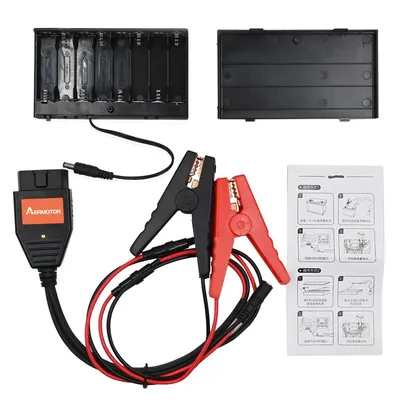 Aermotor Power Supply Tool Battery Connectors Emergency Power For OBDII 2in1 Automotive Memory Protector