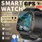 2025 neue Sport GPS tracker AMOLED Smartwatch Männer Kompass Militär Outdoor Sport Bluetooth Anruf Uhr 2,01 