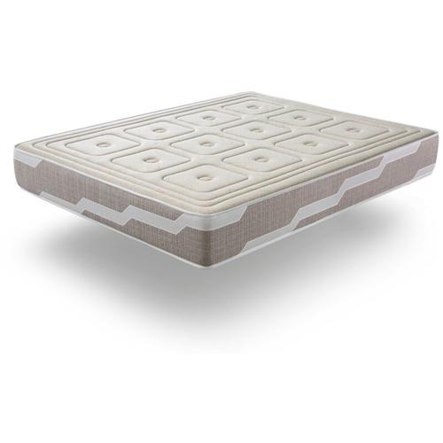 Latexmatratze 90X200 organik natura Höhe 27 cm, Naturlatex und Taschenfedern
