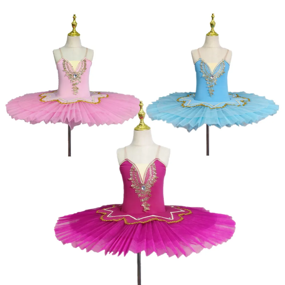 Rosa Ballett Tutu Rock Für Prinzessin Tutus Sling Kinder Weiß Schwanensee Dance Performance Kostüme Schönheit Tanz Kleidung Image
