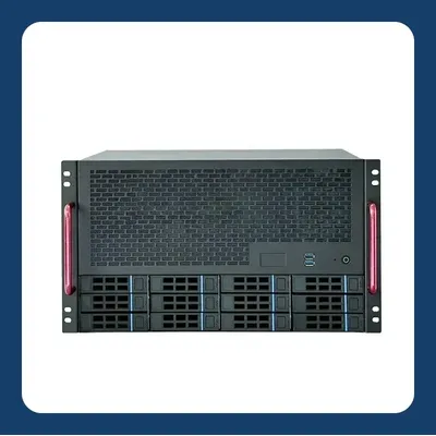 12-Schacht-NAS-Gehäuse, ATX-Motherboard, ATX-Netzteil, 8 vollständige Höhensteckplätze, Qunhui Image