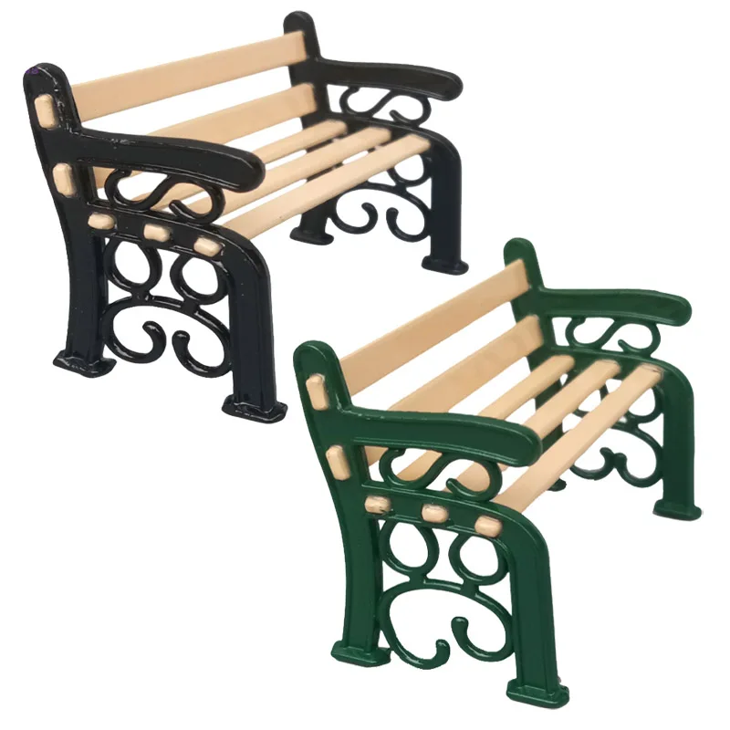 Puppe zubehör park bench mini stuhl für puppe haus diy garten möbel für barbie Blythe puppe