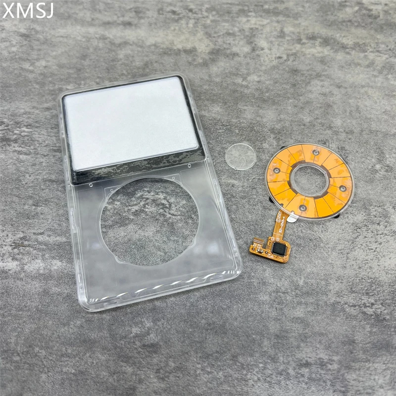 Klare, transparente Kunststoff-Frontblende, Gehäuseabdeckung, klicken Sie auf Radmitte für den iPod 6. 7. Classic 80 GB, 120 GB, 160 GB Image