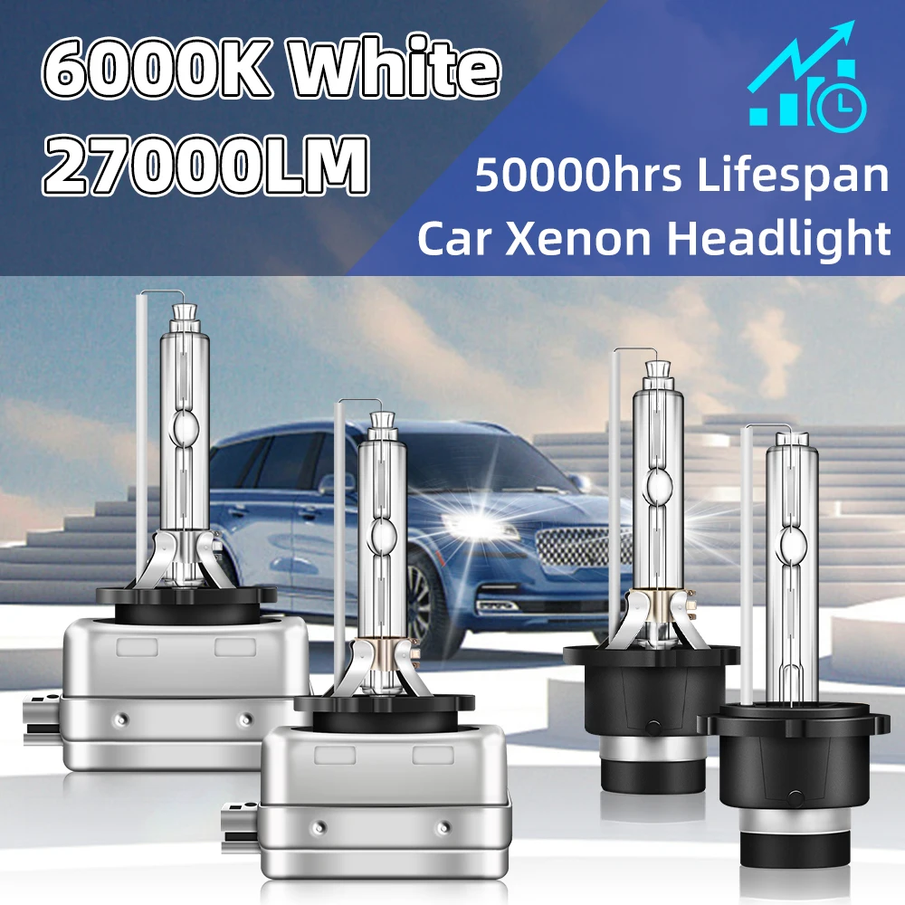 D1S Xenon-Lampen, superhell, 12 V, 55 W, versteckter Autoscheinwerfer, D2S, D3S, D4S, 6000 K, 8000 K, 10000 K, Ersatz-Auto-Xenon-Scheinwerferlampen Image