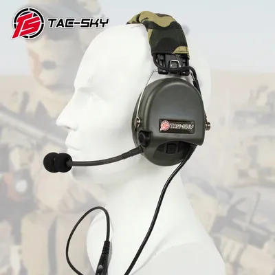 TAC-SKY Taktisches Headset TCI Liberator II Silikon-Ohrenschützer Lärmreduzierung Jagd Gehörschutz Image