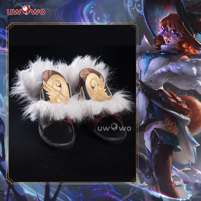 UWOWOW Aurora Schuhe Spiel Aurora Witch Bunny Champion Cosplay Schuhe Größe 35-45 Schuhe Abdeckung