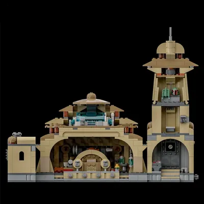 NEUE 920PCS Berühmte star Film szene MOC modulare Boba's Palace Thron Zimmer modell DIY kreative Image