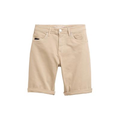 TOM TAILOR Herren TTMORRIS Relaxed Jeans Shorts im Washed Look, braun, Uni, Gr. 38 Image