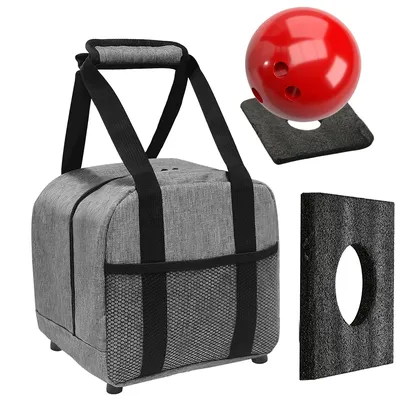 Portable Bowling Ball Tote Oxford Cloth Bowling Bag With Padded Ball Holder Durable and Stylish