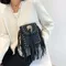 Sacs à main à franges de marque pour femmes, sacs à main à la mode, sac messager à rivets de luxe,