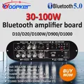 WOOPKER 100W HiFi Bluetooth Scheda Amplificatore D1000/D900/D100W/D20/D10 Bluetooth 5.0 Doppio Microfono USB Subwoofer per Auto Karaoke