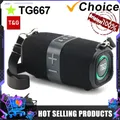 TG667 Altoparlante Bluetooth wireless portatile esterno Doppio altoparlante Subwoofer Bluetooth 5.3 con supporto RGB Scheda FM /TF/disco USB