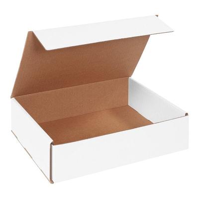 Lavex 12" x 9" x 3" White Tuck Top Corrugated Mailer - 50/Case