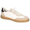 Slip-On Sneaker MUSTANG SHOES, Herren, Gr. 46, beige (sanftes weiß, beige), Lederimitat, kontrastfarbene Details, casual, Schuhe, Slipper, Freizeitschuh im Retro-Look