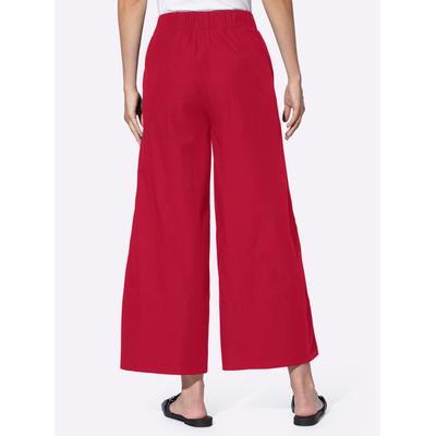 7/8-Hose HEINE, Damen, Gr. 40, Normalgrößen, rot, 100% Baumwolle, unifarben, 7/8-Länge, Hosen Image