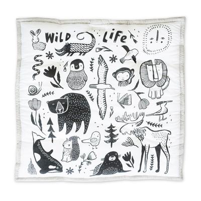 Wee Gallery Wildlife Reversible Playmat - Multi-Color