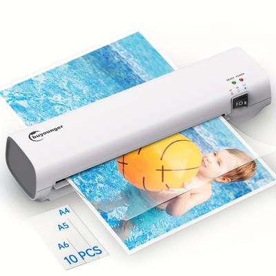 TEMU Laminator Machine, 9 Inch Laminator For A4/a5/a6, Laminator Machine With 10 Laminating Sheets, Thermal Laminating Machine For Office Image