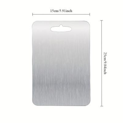 TEMU Durable Titanium Cutting Boards - Double-sided, Easy-clean, Hygienic Metal For Holiday Cooking & Daily Use, Kitchen & Dining, Kitchen Essentials | Modern Kitchenware | Durable Cutting Boards Image