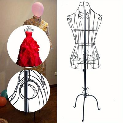 TEMU Female Mannequin Torso Women Dress Forms For Sewing Manicanequin Body Metal Stand Display Mannequin Body For Dress Jewelry Display Image