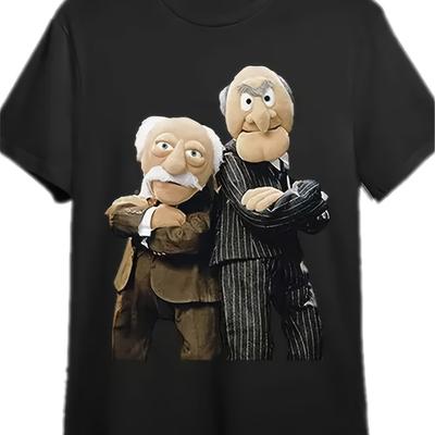 TEMU Ldorf-ldorf - T-shirt Fun Men's Short Sleeve Printed T-shirt Series Black 220g-100% Cotton T-shirt Image