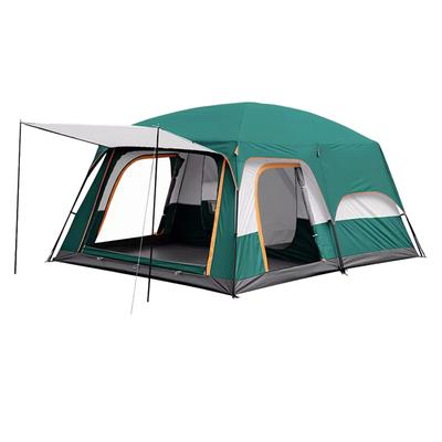 TEMU Oversized Tent For 5-8 People Quick Setup Tent, Two-bedroom And One-living Room Mesh Tent For Camping, Portable Tent Image