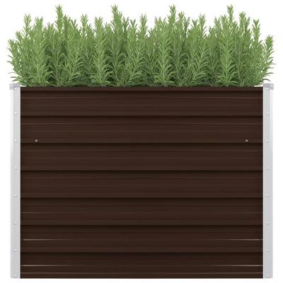 TEMU Garden Raised Bed Brown X 40 X 77 Cm Galvanized Steel Image