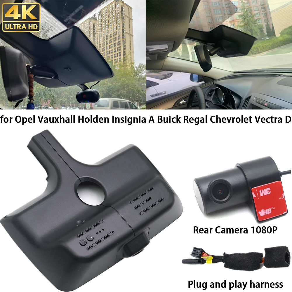 Für Opel Vauxhall Holden Insignia A Buick Regal Chevrolet Vectra 4K Dash Cam Vorne Hinten Kamera DVR Plug and Play Video Recorder Image