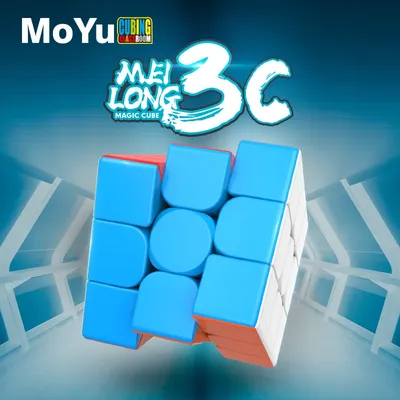 Moyu Meilong 3C 3x3 Magic Speed Cube Stickerless Professionelles Zappelspielzeug Meilong 3x3 Cubo Image