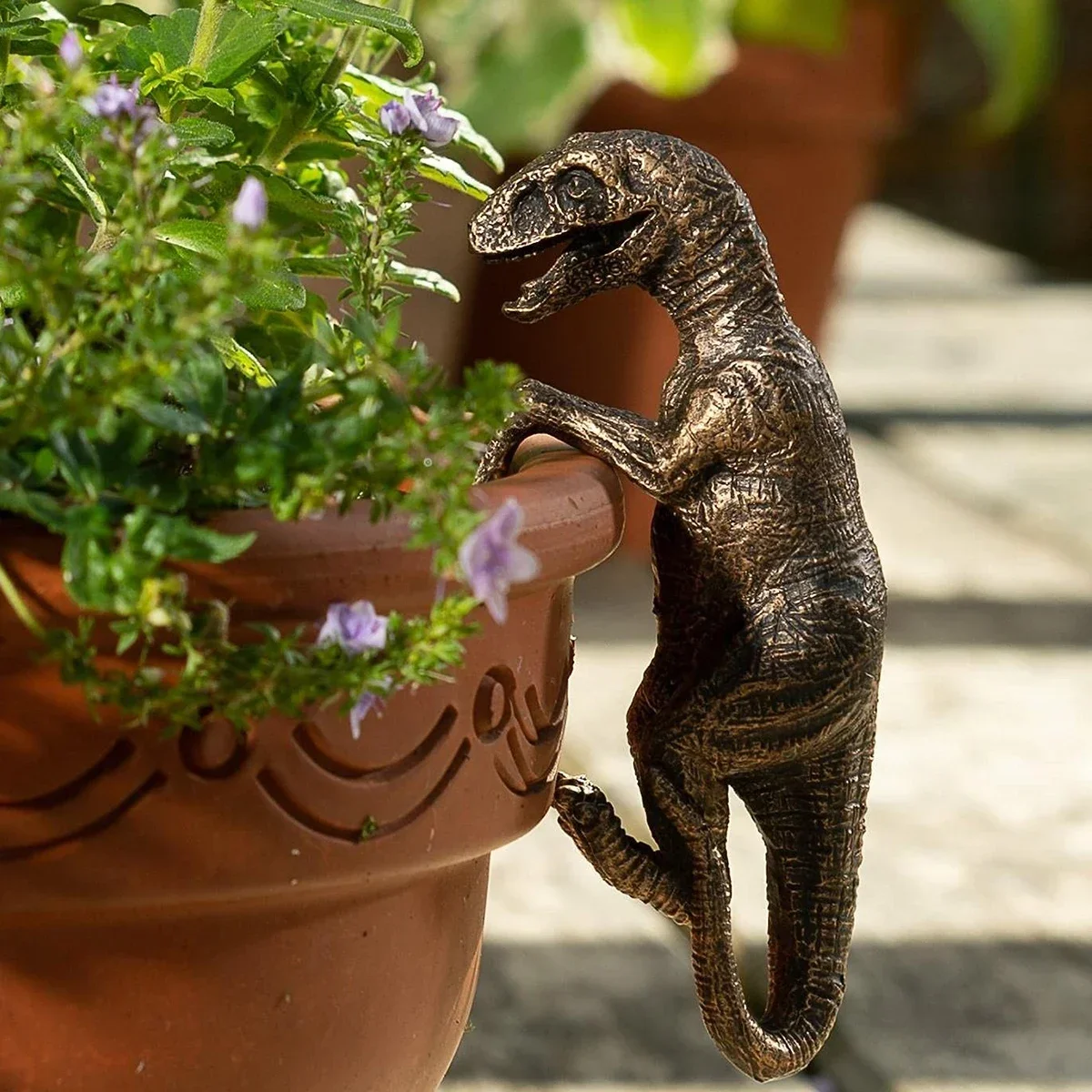 1pc Kleine Dinosaurier Dekorationen Blumentopf Bonsai Handwerk Dekorationen Blumentopf Pals Garten Dekor Wohnkultur Dinosaurier Geschenke Image
