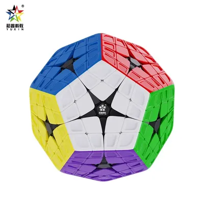 Yuxin Huang long 4x4 Megaminx Würfel einfarbig anomale Dodekaeder glatte Kinder pädagogische Image