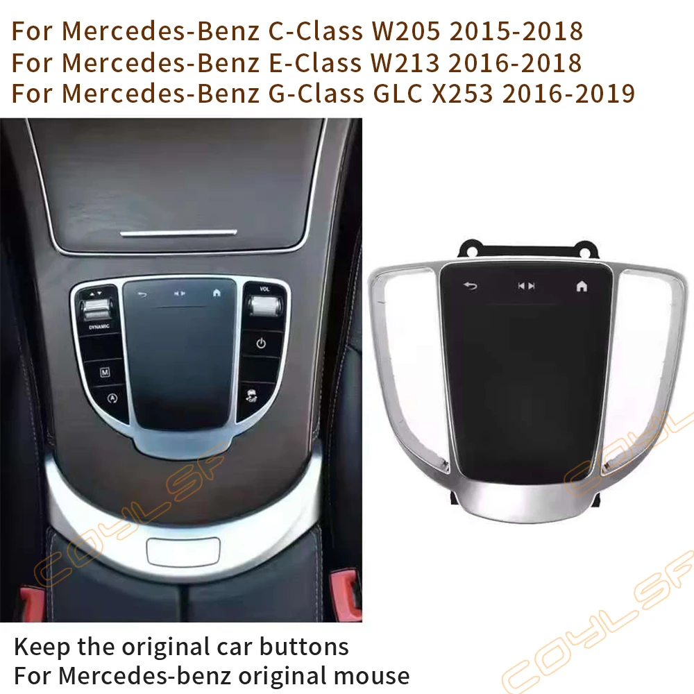 1PC Multimedia Touch Maus Pad Control Schalter Für Mercedes Benz C-Klasse GLC G E-Klasse 2015-2019 auto Monitor Zubehör Image